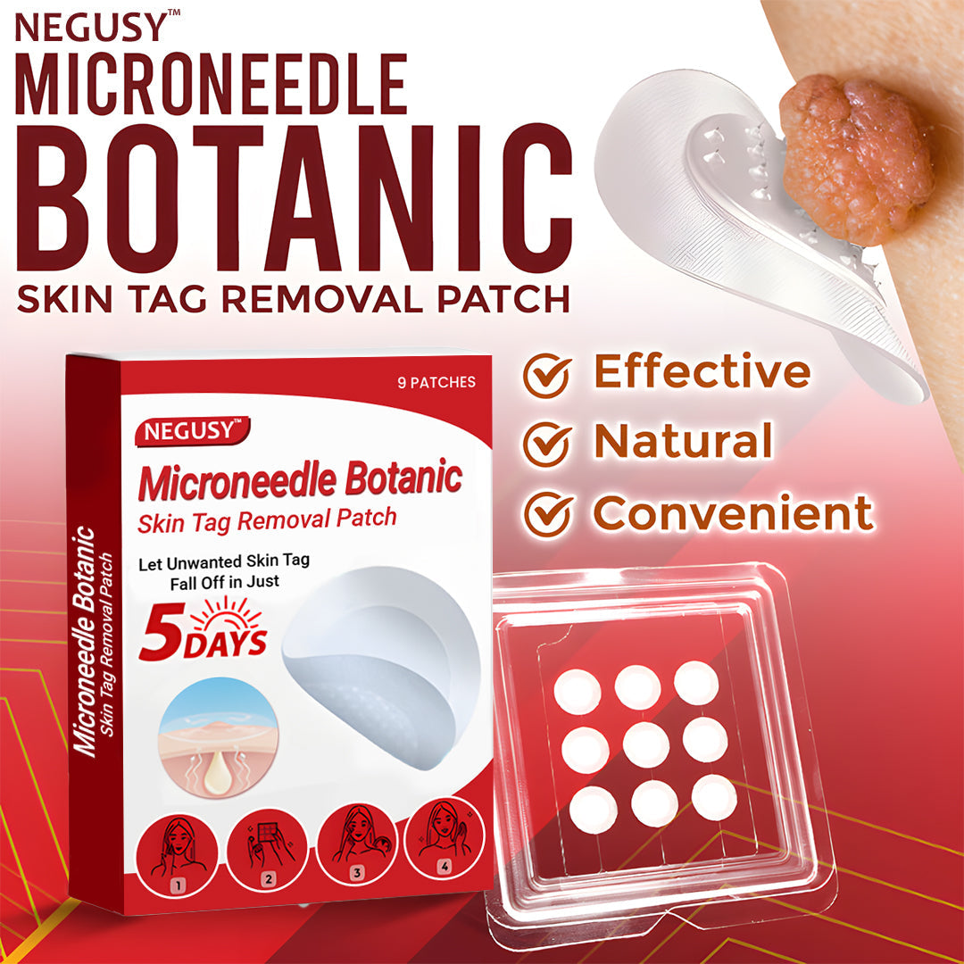 ✨Limited Time Discount🌿 Negusy™ MicroNeedle Skin Tag Remover Patch – Plant-Based & Painless