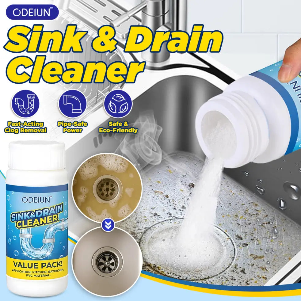 🚀ODEIUN™ Rapid Drain Opener: Pro-Strength & Pipe-Safe Clog Remover🚀