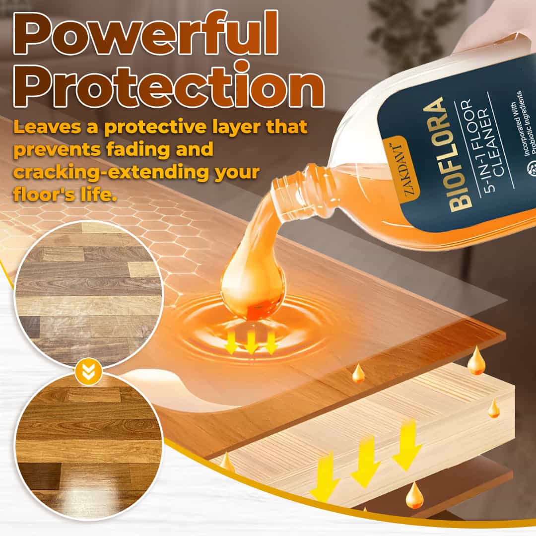 ZAKDAVI™ 5-in-1 Floor Cleaner - Fast-Drying, Antibacterial, and Eco-Friendly Solution