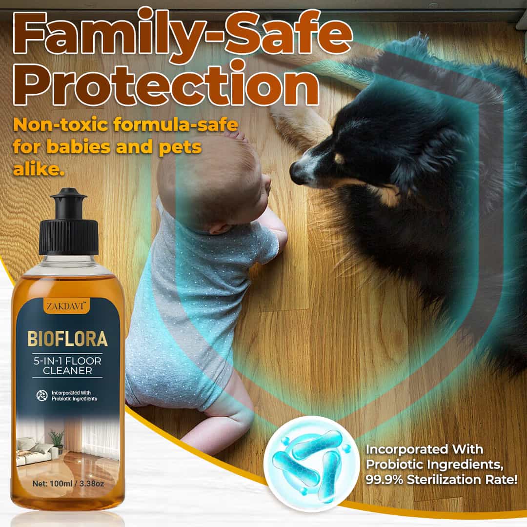 ZAKDAVI™ 5-in-1 Floor Cleaner - Fast-Drying, Antibacterial, and Eco-Friendly Solution